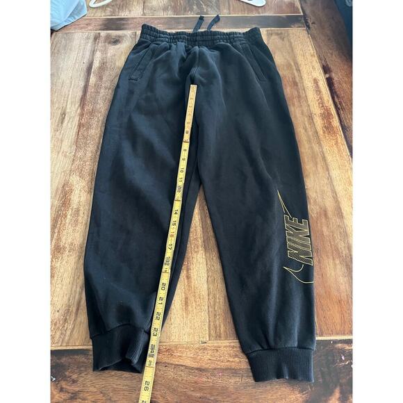 Nike Men's Black Cotton Blended Drawstring Sweatpants Size XL - Picture 2 of 7